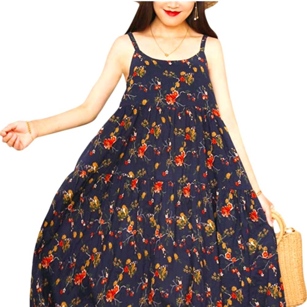 Long maxi swing dress